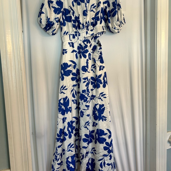 Petal & Pup Blue Floral Maxi Dress - Picture 2 of 5